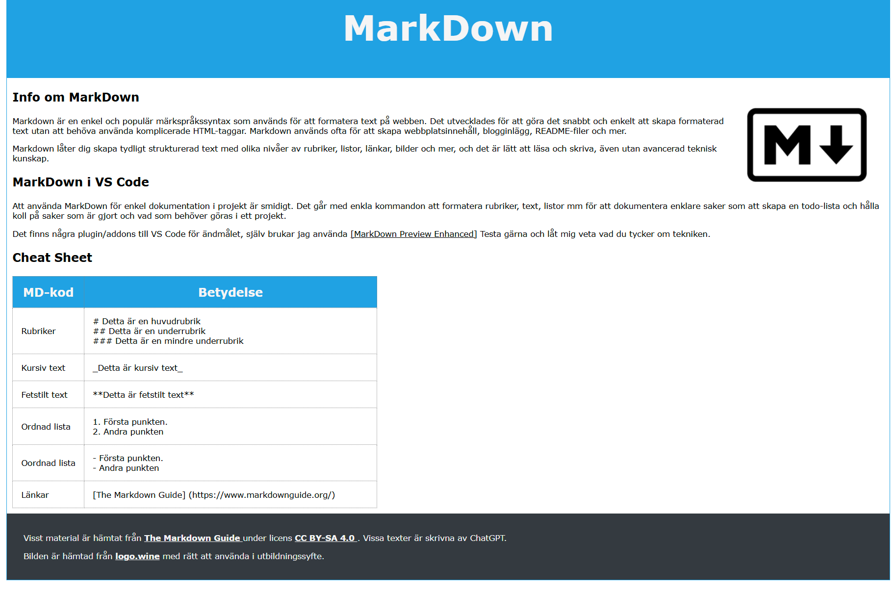 markdown